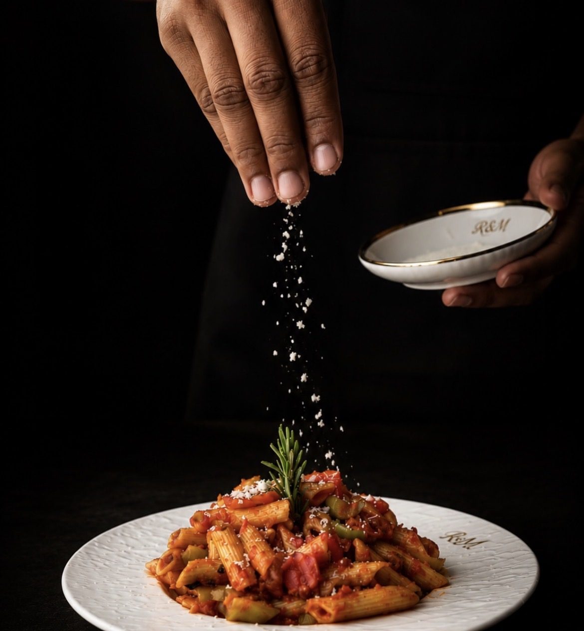 Fresh pasta being finished at R&M Lagos